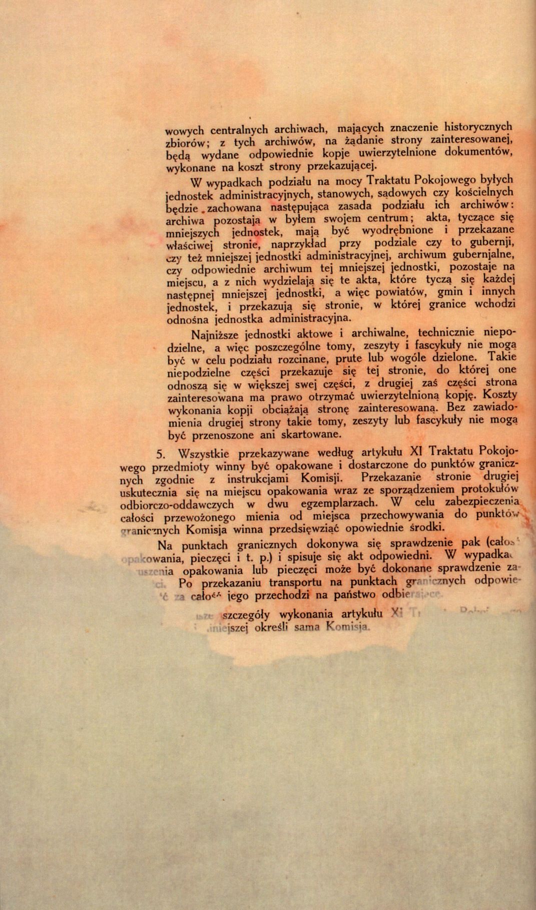 Traktat Pokoju między Polską a Rosją i Ukrainą podpisany w Rydze dnia 18 marca 1921 roku, s. 27, MSZ, sygn. 6739.